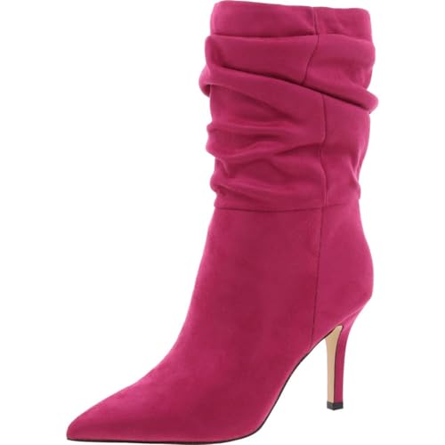 Nine West Women's Slouch Bootie, Dark Pink 650, 6