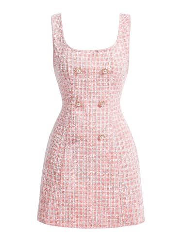 Gorgeous pink tweed dress