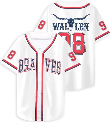 98 Baseball Shirt Women Cow Skull Graphic Fan Tshirt V Neck Country Vintage Jersey Button Down Short Sleeve Tops