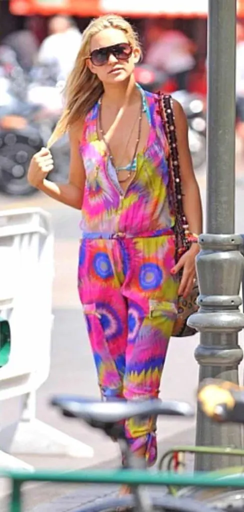 tie-dye jumpsuit yacht rock