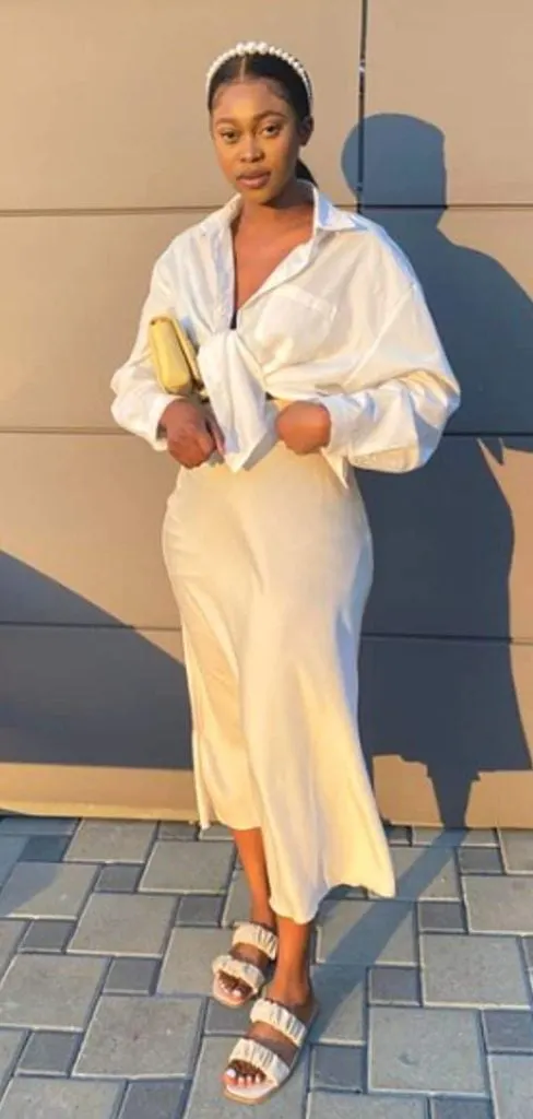 white classy outfit black women