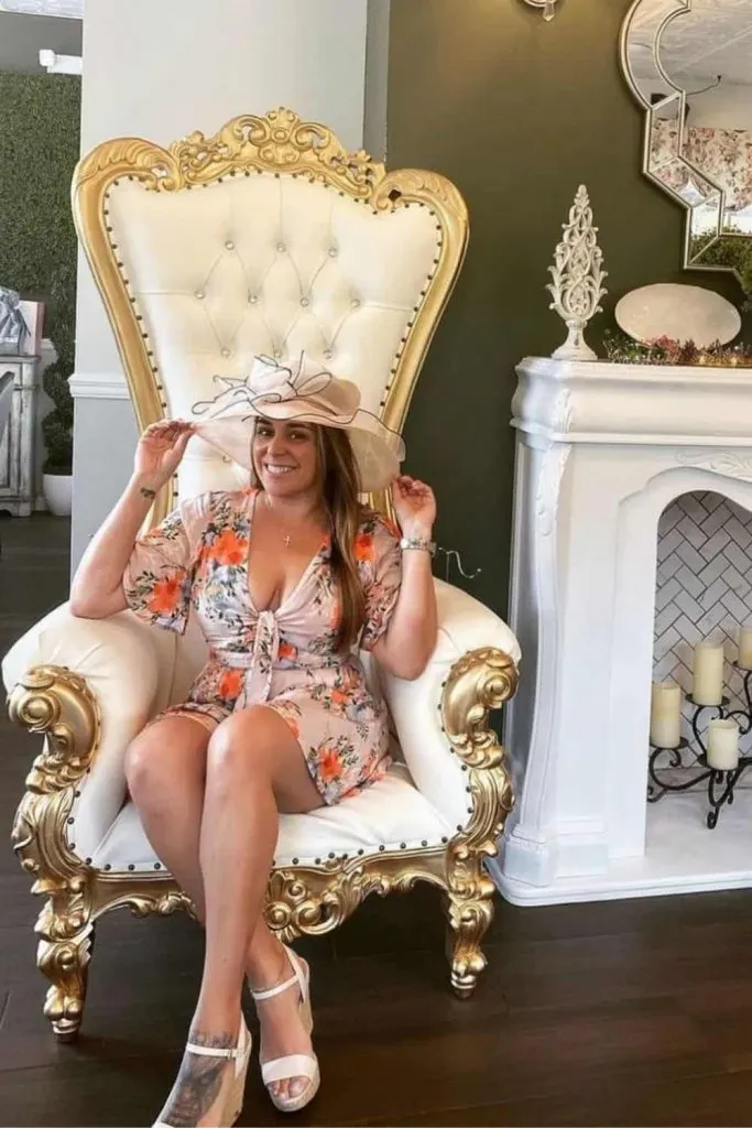 modern tea party outfit