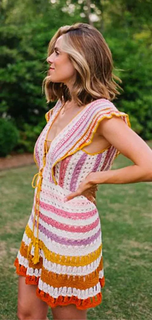 crochet dress luau party outfit