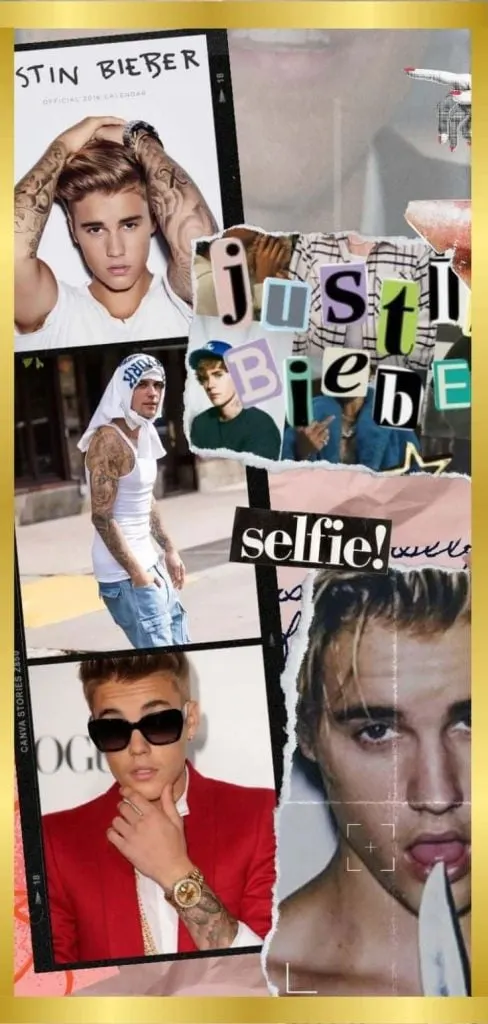 Justin Bieber wallpaper collage