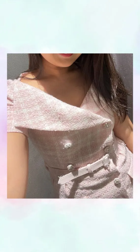 pink Self Portrait Belted embellished boucl&eacute; mini dress