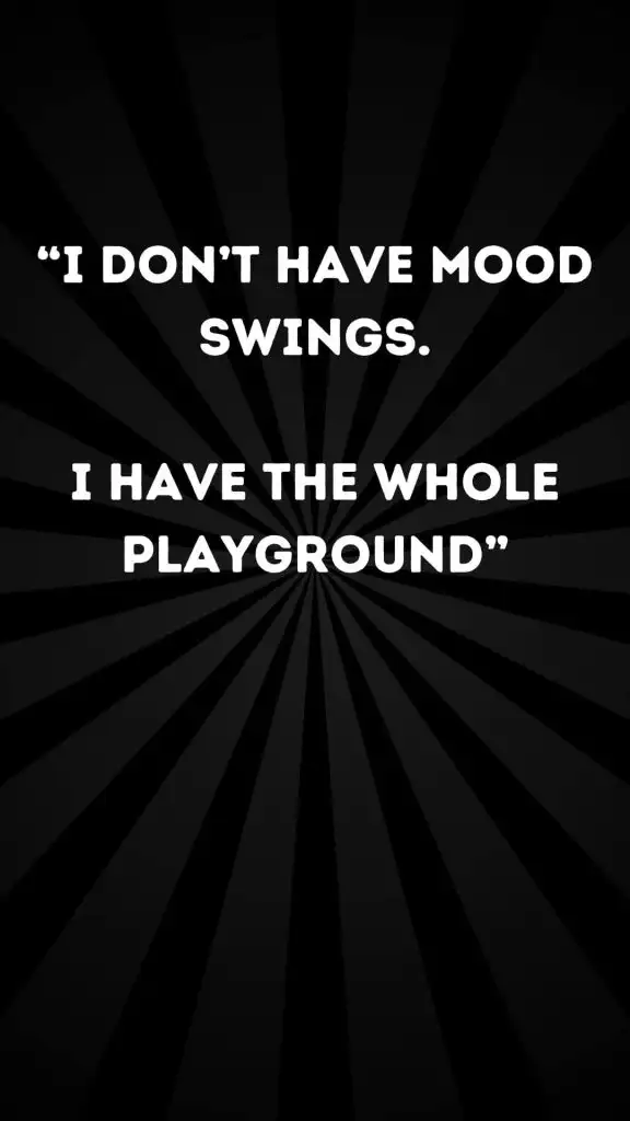 Funny mood swing black wallpaper