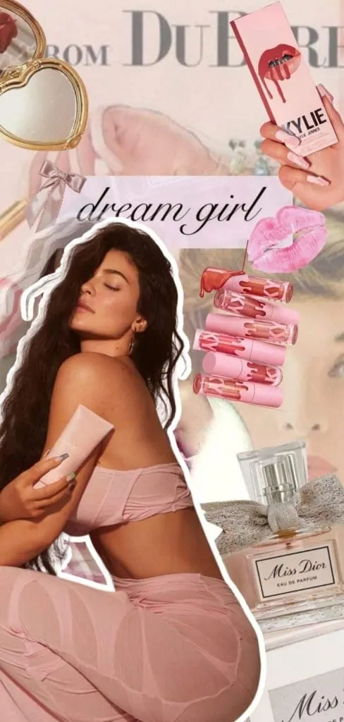 Kylie Jenner pink aesthetic wallpaper