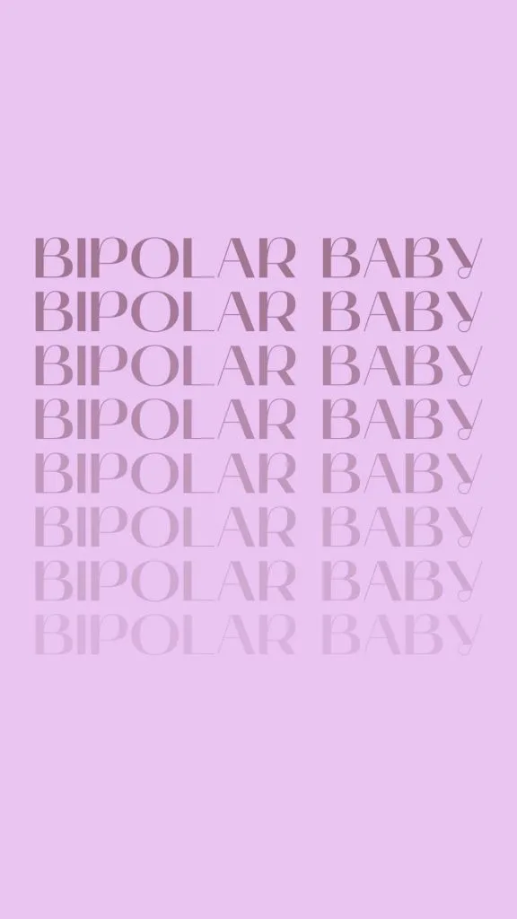 Bipolar baby purple wallpaper