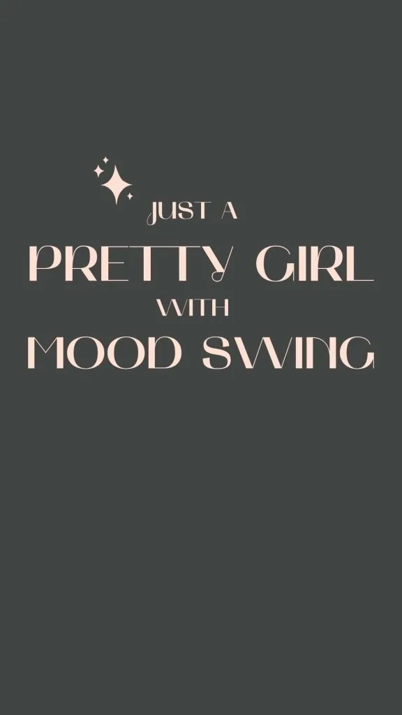 Just a pretty girl with mood swing wallpaper
