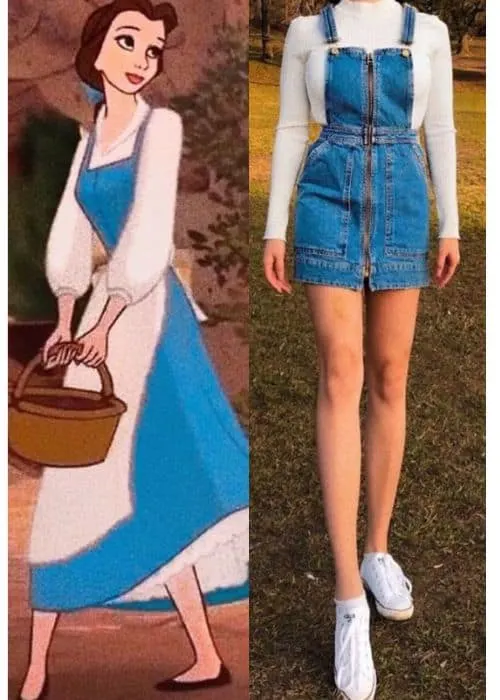 modern belle inspired dress