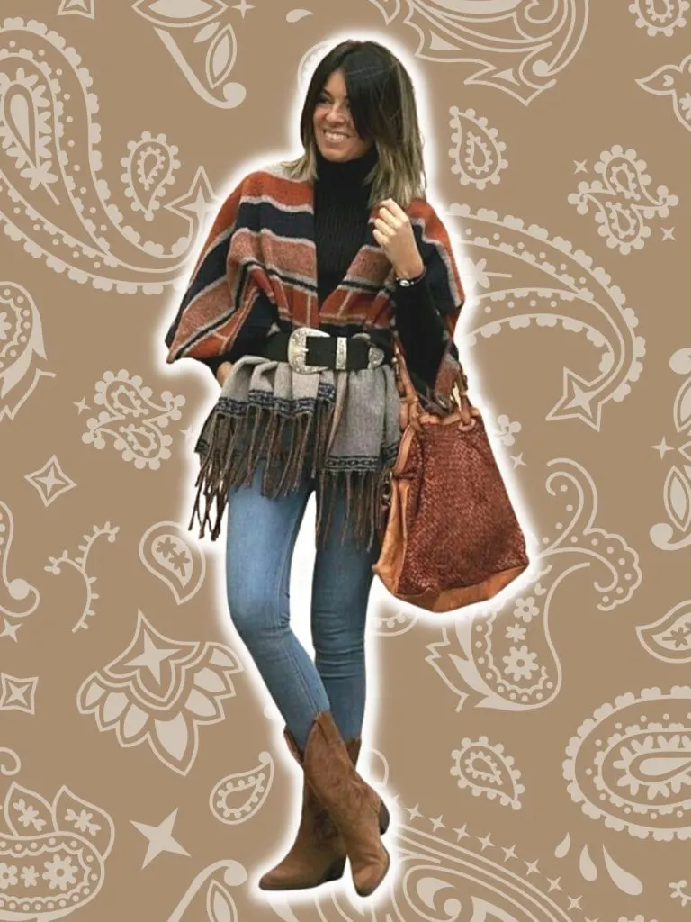 Winter country girl look scarf