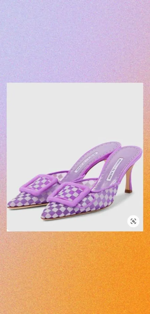Manolo Blahnik purple pumps
