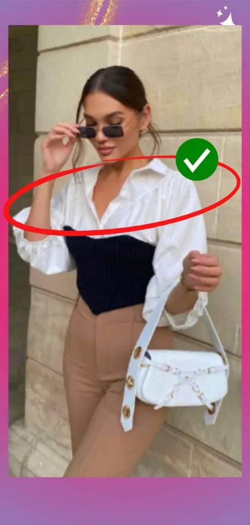 oversized shirt for broad shoulder