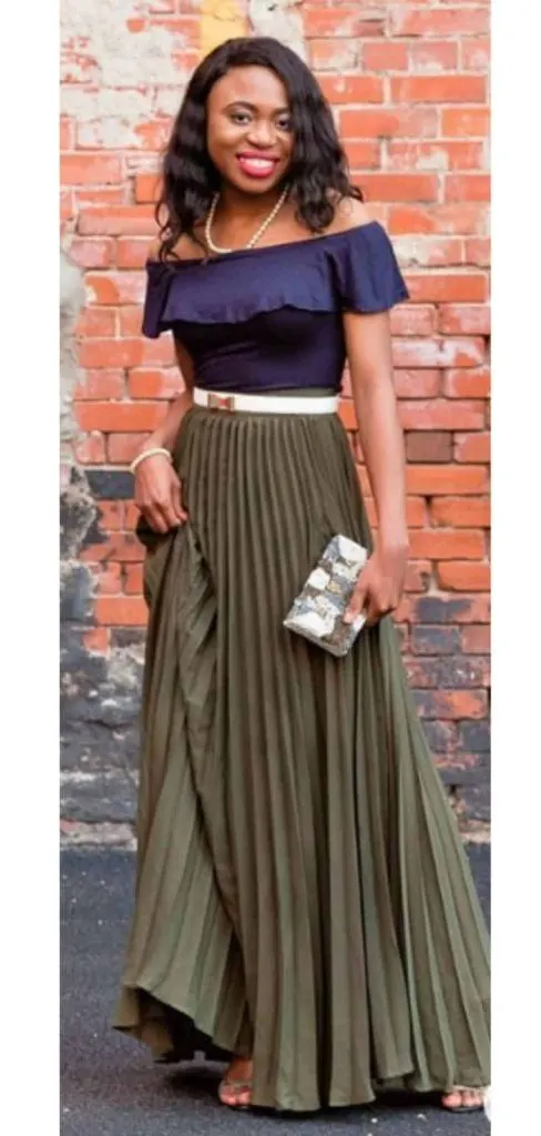 off-shoulder top to wedding