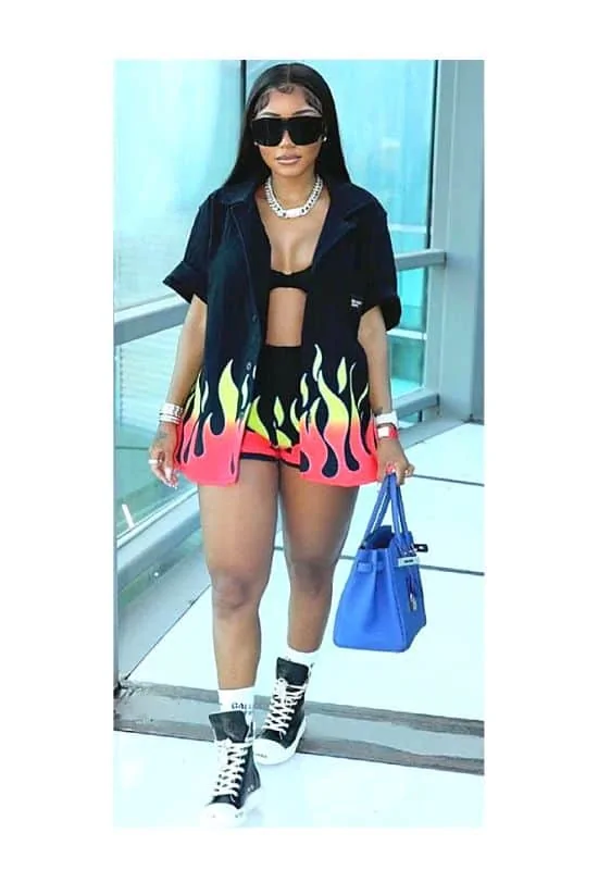 retro black girl 90s party outfit ideas 