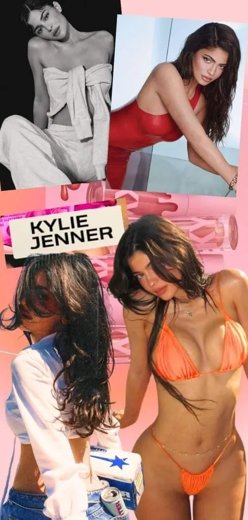 Kylie Jenner collage wallpaper