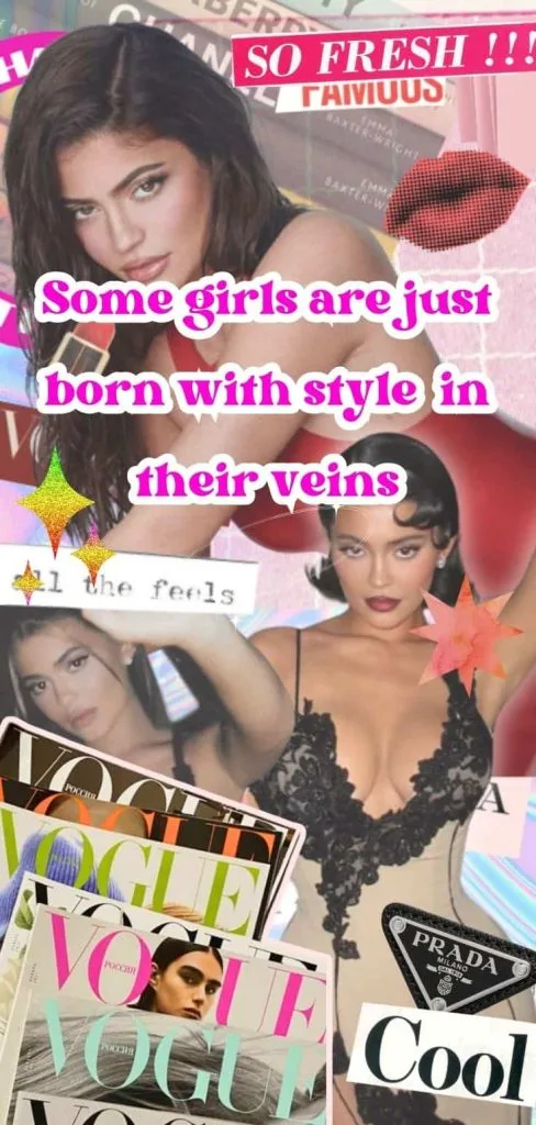 Kylie Jenner collage wallpaper