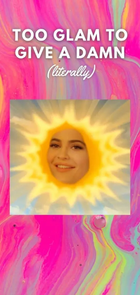 Kylie Jenner's funny wallpaper