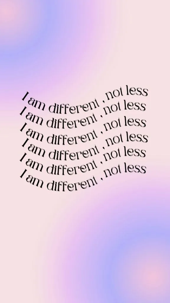 Bipolar I am different not less wallpaper