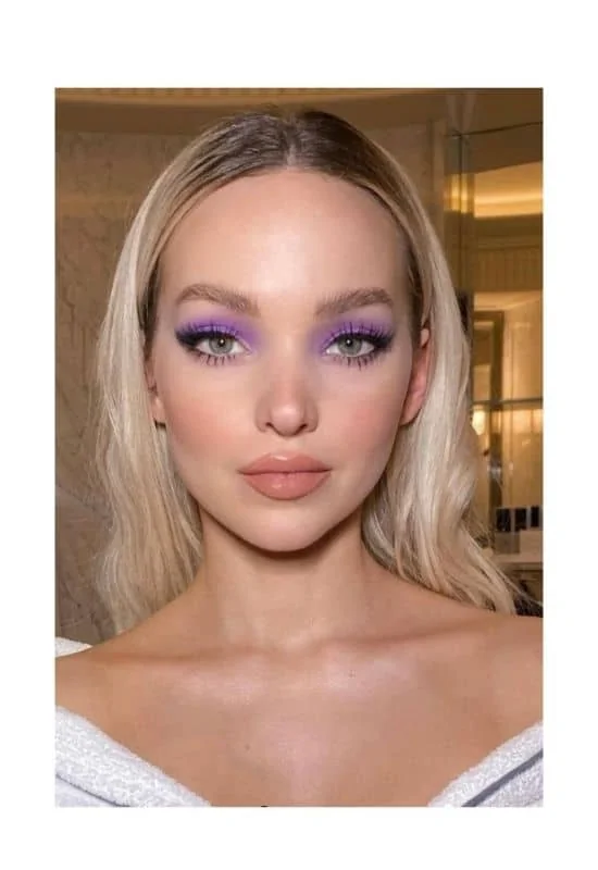 purple eyeshadow outfit ideas