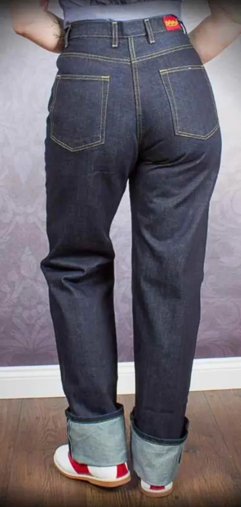How to do thick roll denim jeans
