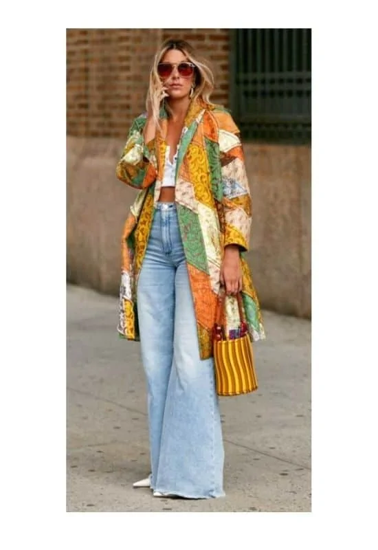 How to wear a kimono with jeans