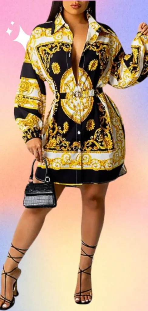 Versace style dress