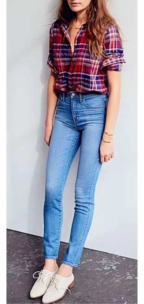jeans and oxford shoes outfit