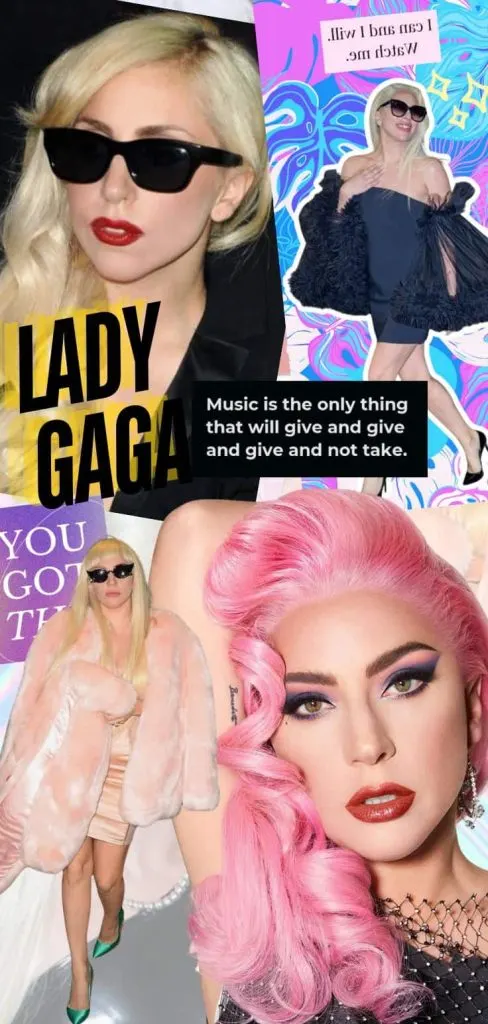 Lady Gaga cool collage