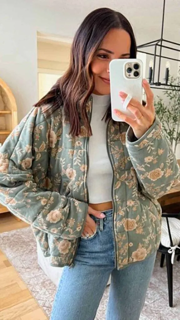 feminine quilted jacket