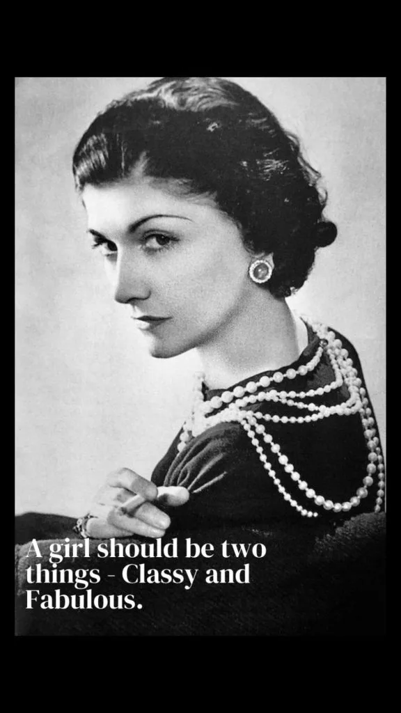 COCO CHANEL quote