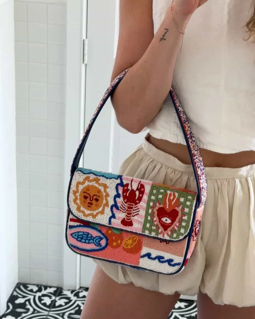 What to wear with a beaded bag