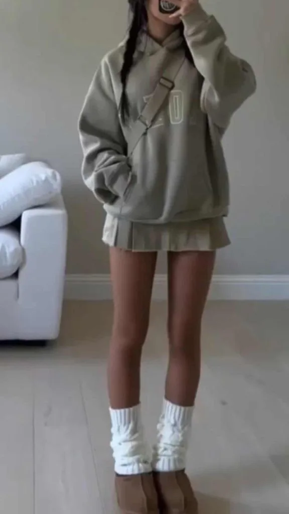 winter outfits leg warmers