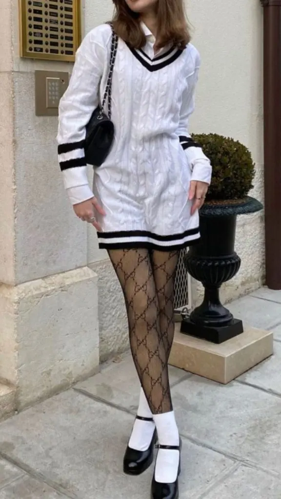 school girl winter outfit classy