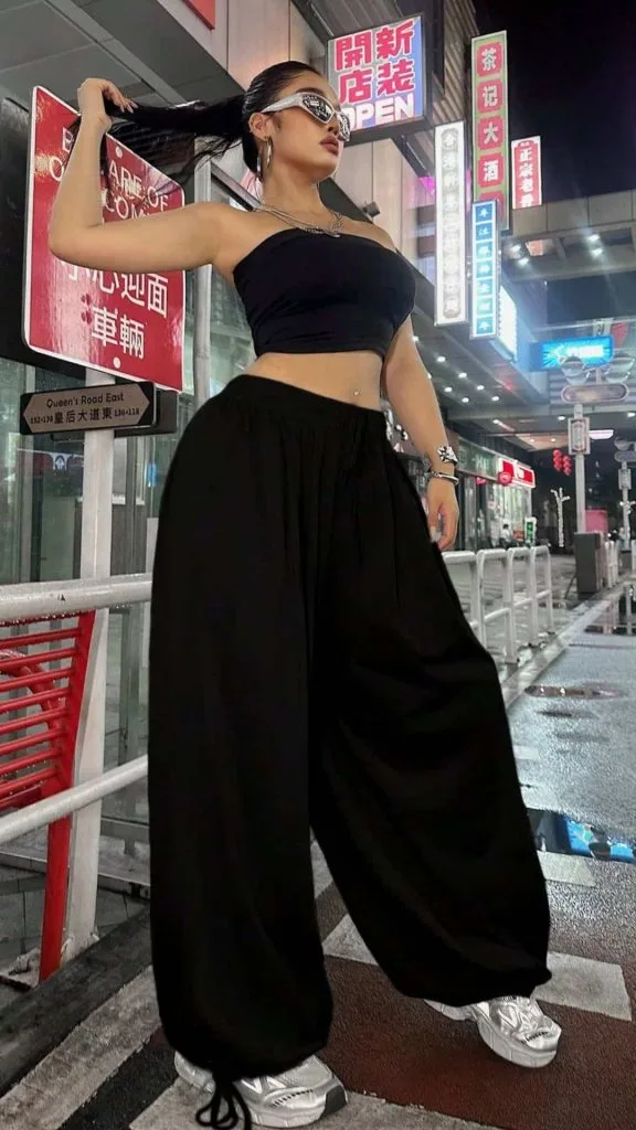 black harem pants outfits women