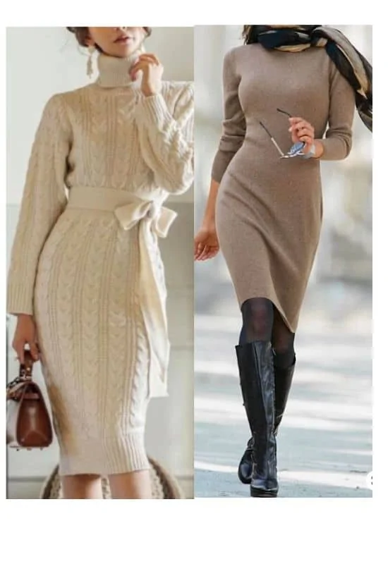 how to dress feminine in winter