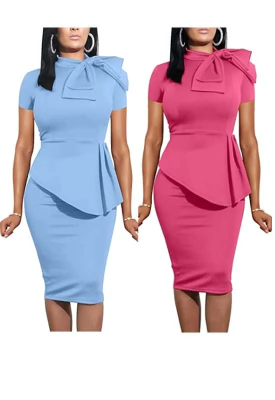 how to dress slender body shape peplum dress