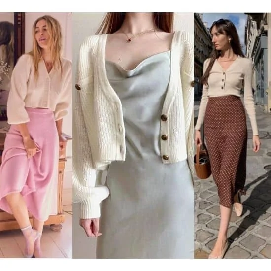 how to style a cropped cardigan , women fashion outfit tips