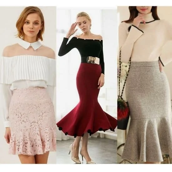 how to style mermaid dress, how to style trumpet dress , how to style fishtail dress