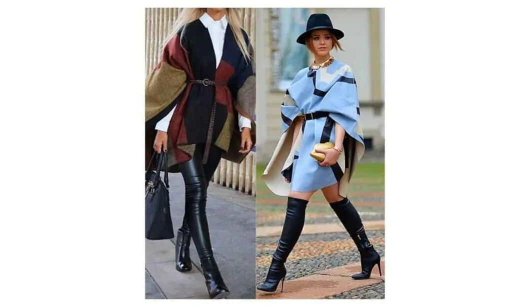 how to wear an asymmetrical poncho