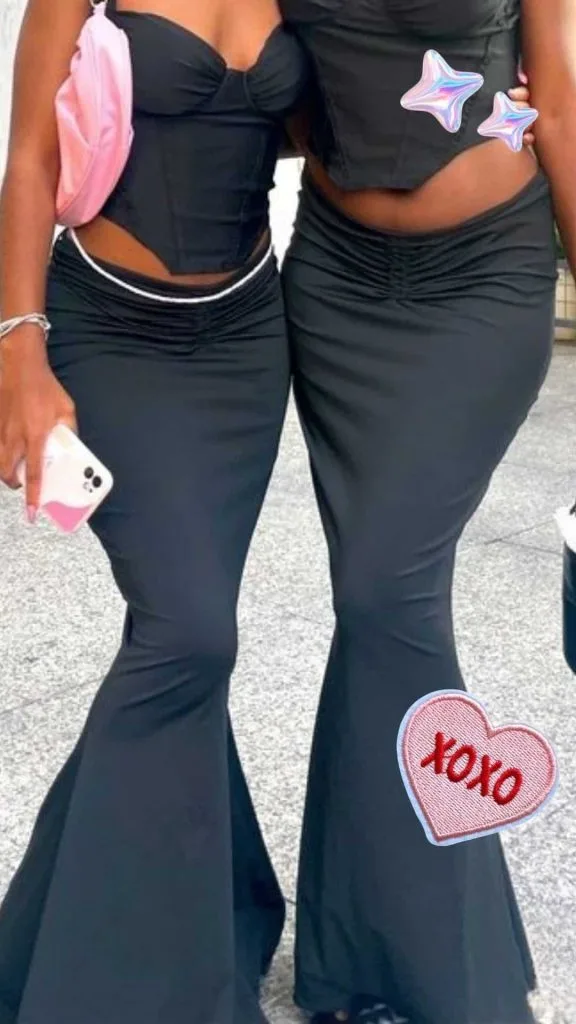 mermaid maxi skirt outfit ideas