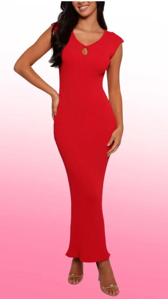 first date outfit red dress