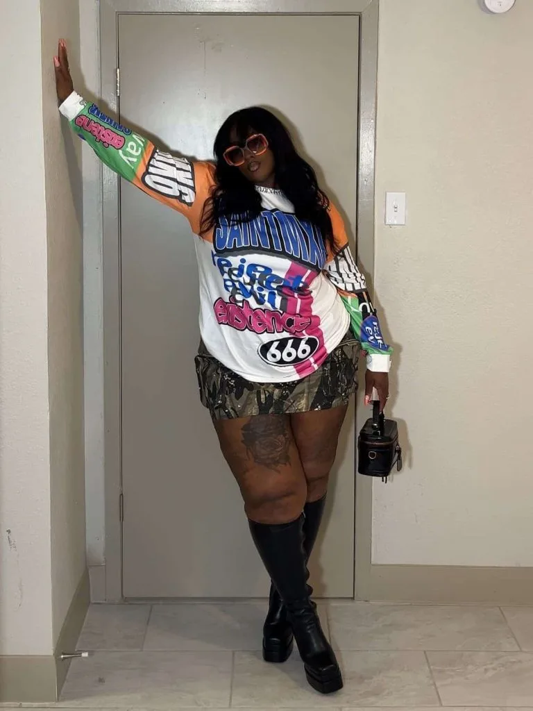 plus size rave party outfit