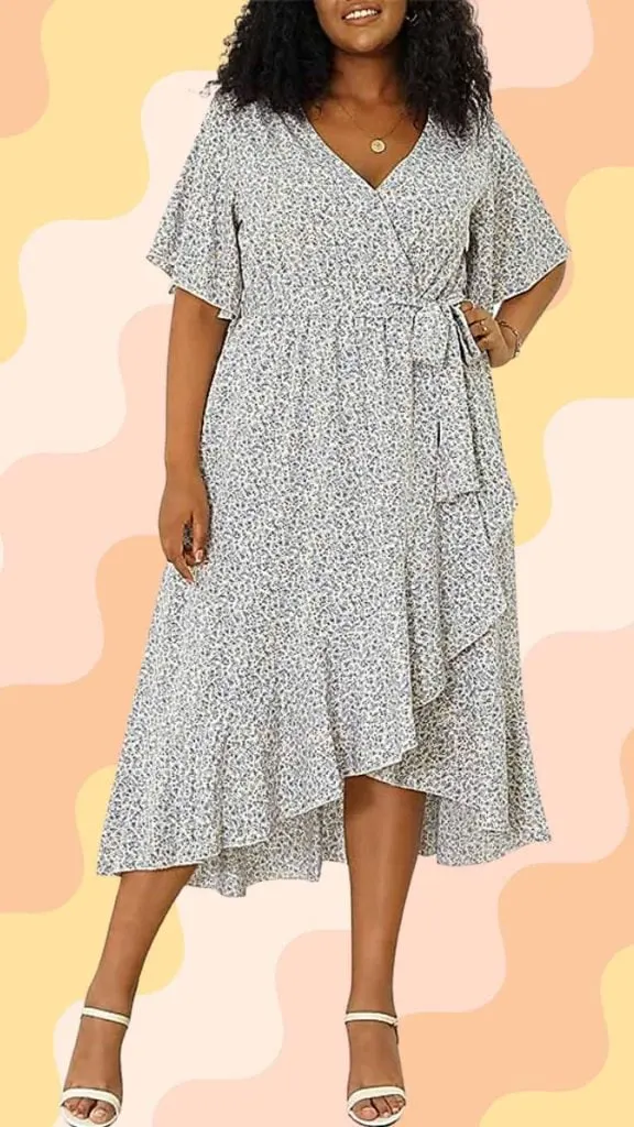 plus size petite maxi dress with sleeves