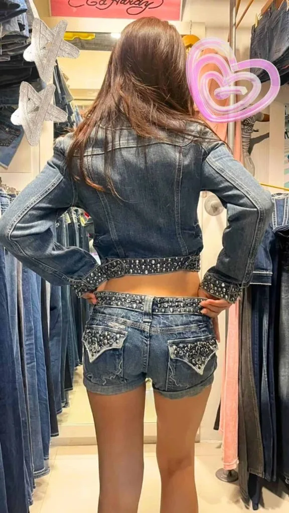 Rock Revival jeans outfits denim on denim