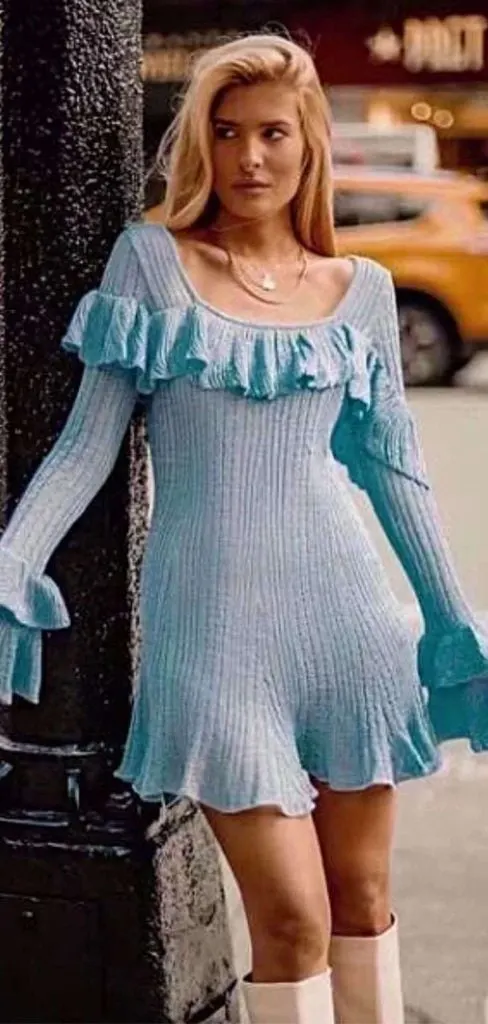 Self Portrait frill jumper dress