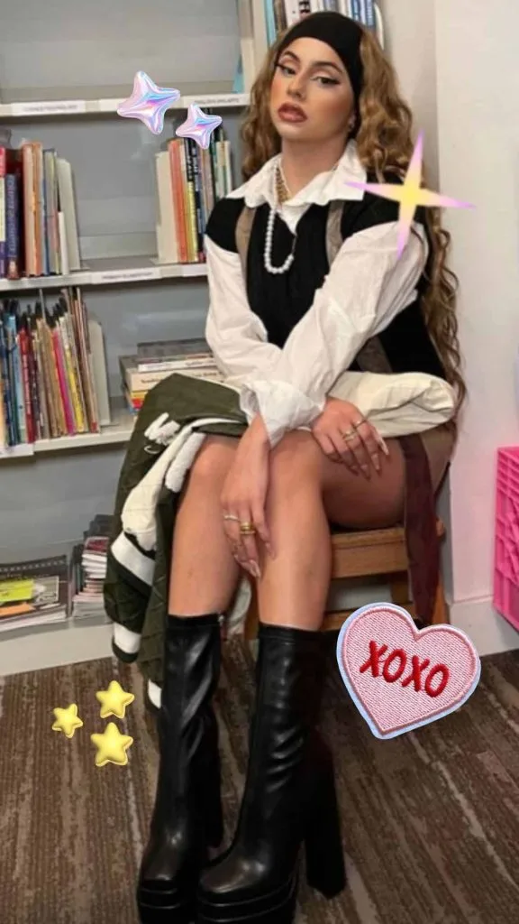 study date outfit aesthetic headband