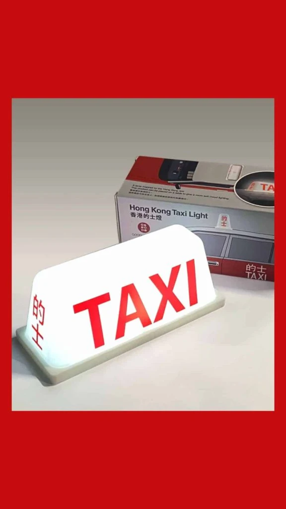 Hong Kong taxi light souvenir 