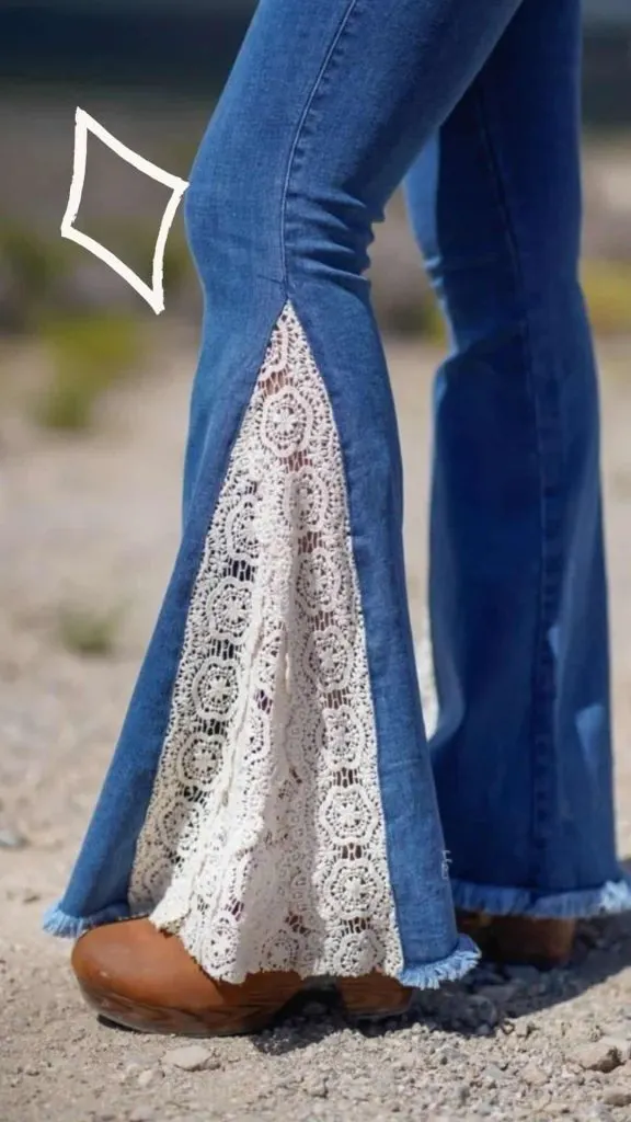 what to wear crochet jeans