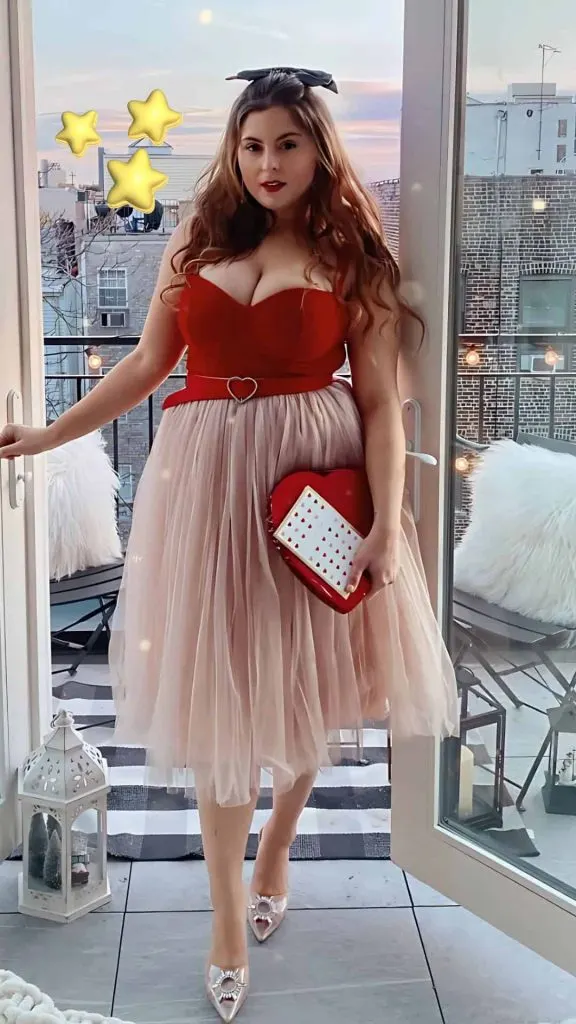 plus size midi tulle skirt